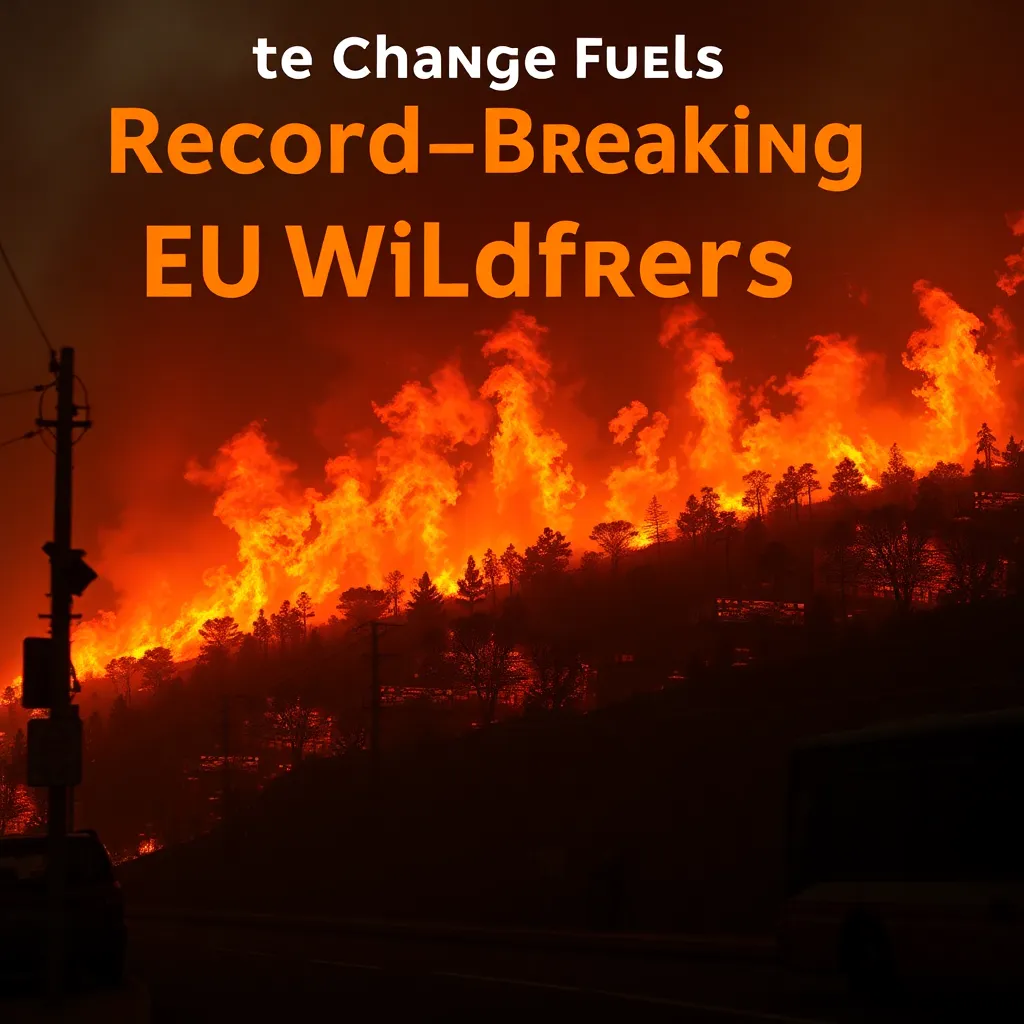 Climate Change Fuels Record-Breaking EU Wildfires