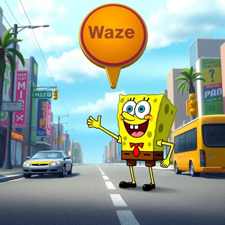 Navigate with SpongeBob: Waze Gets a Bikini Bottom Makeover