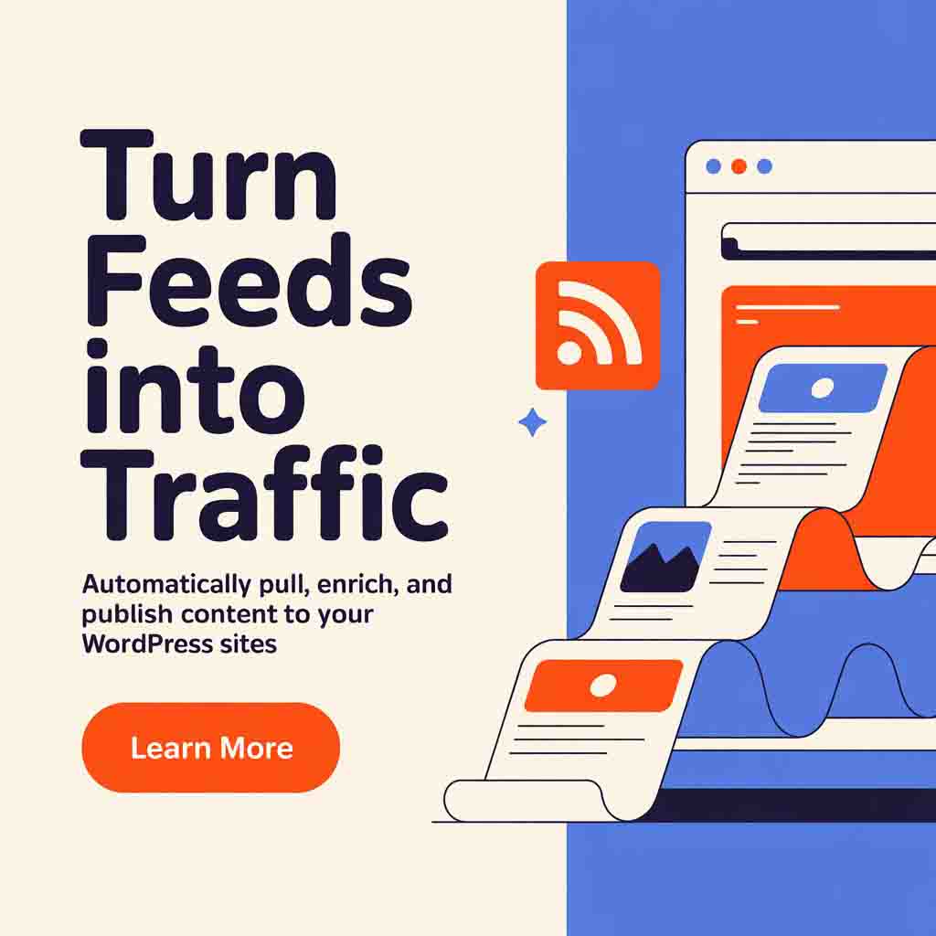AI Content Aggregator - WordPress plugin - adv. banner