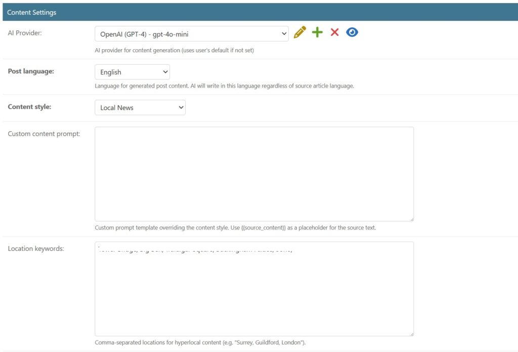 Hyperlocal AI Content Generator for WordPress Local SEO