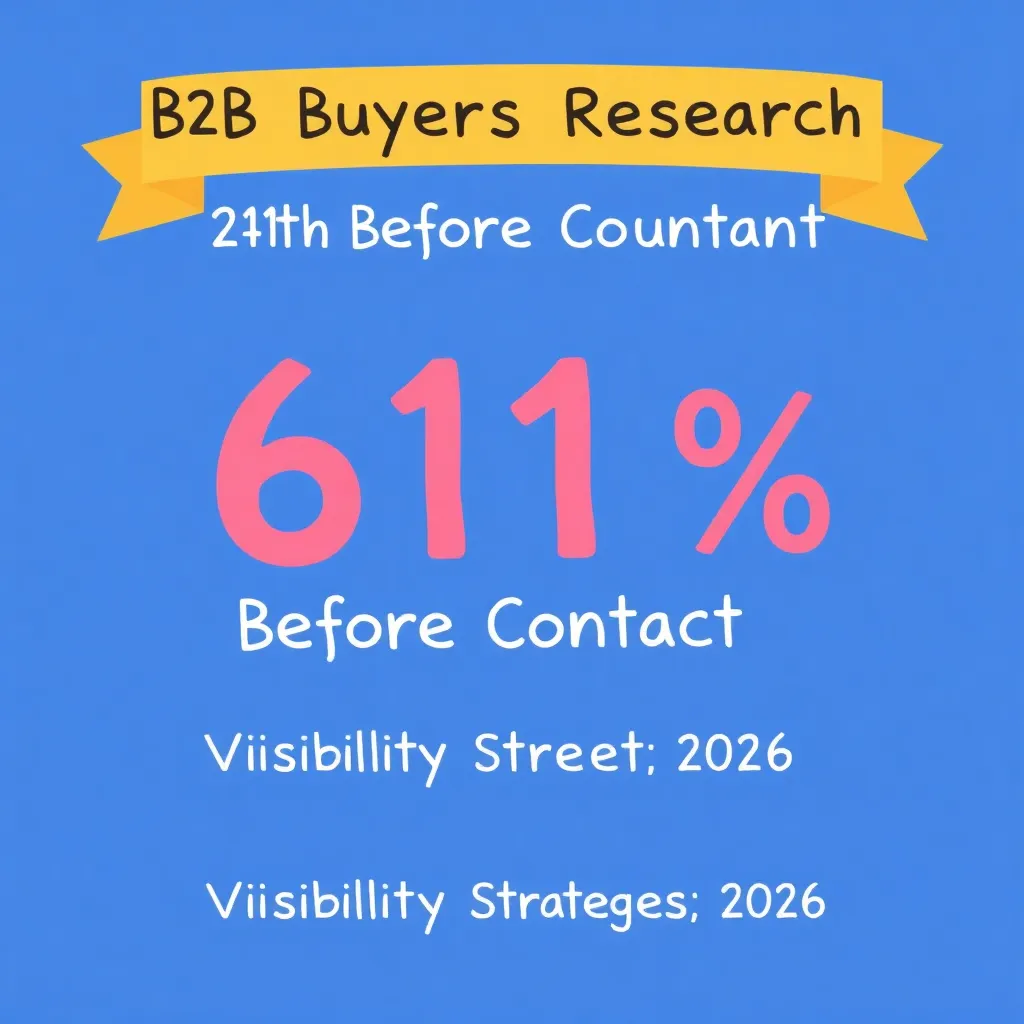 B2B BUYERS RESEARCH 61% BEFORE CONTACT: VISIBILITY STRATEGIES 2026