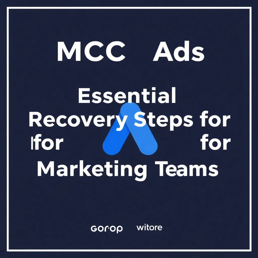 GOOGLE ADS MCC HACK: ESSENTIAL RECOVERY STEPS FOR MARKETING TEAMS