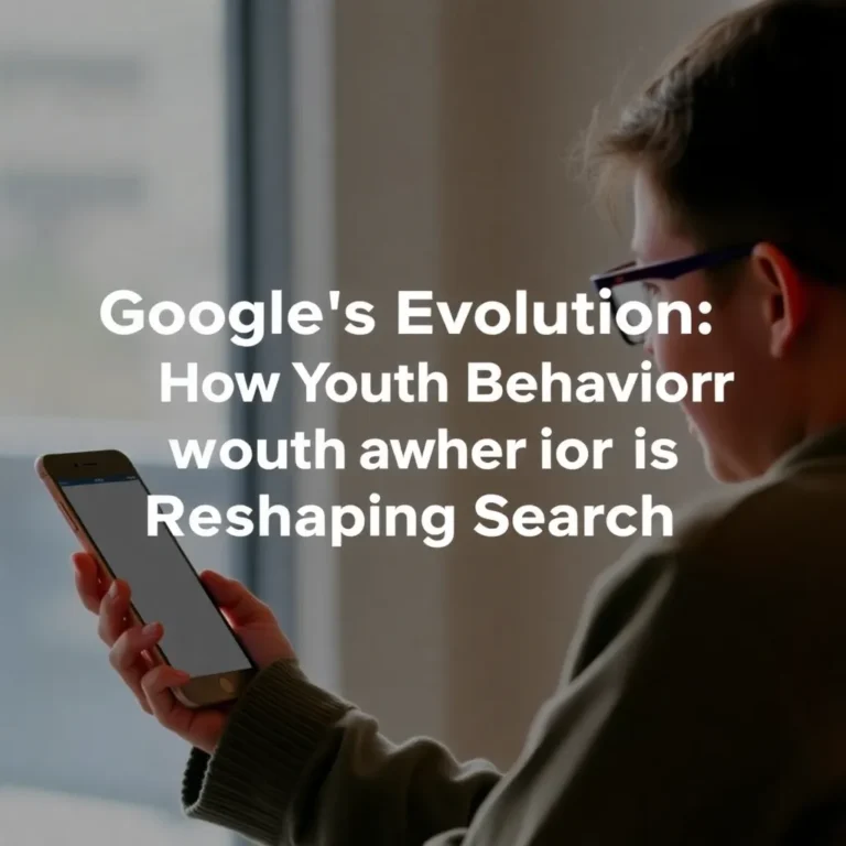 GOOGLE'S EVOLUTION: HOW YOUTH BEHAVIOR IS RESHAPING SEARCH