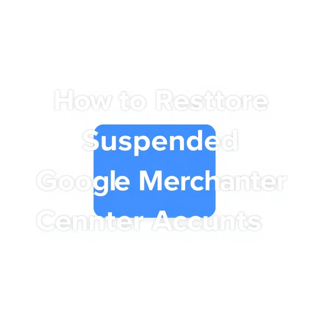HOW TO RESTORE SUSPENDED GOOGLE MERCHANT CENTER ACCOUNTS IN 2024