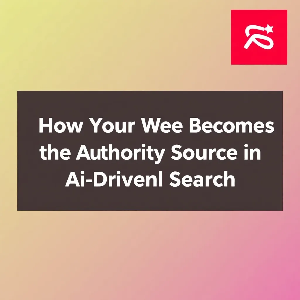 HOW YOUR WEBSITE BECOMES THE AUTHORITY SOURCE IN AI-DRIVEN SEARCH