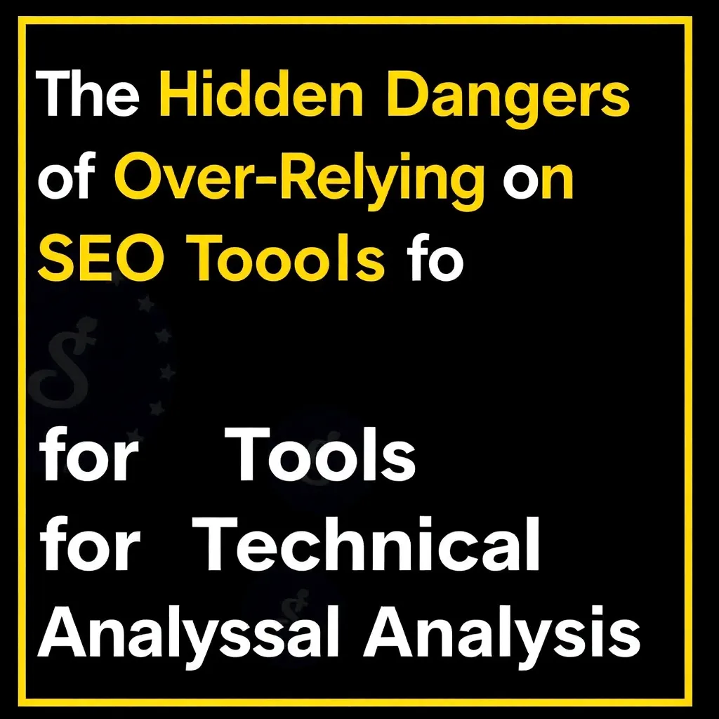 THE HIDDEN DANGERS OF OVER-RELYING ON SEO TOOLS FOR TECHNICAL ANALYSIS