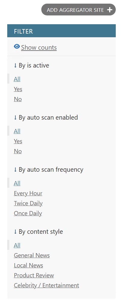 AI Content Aggregator Filter