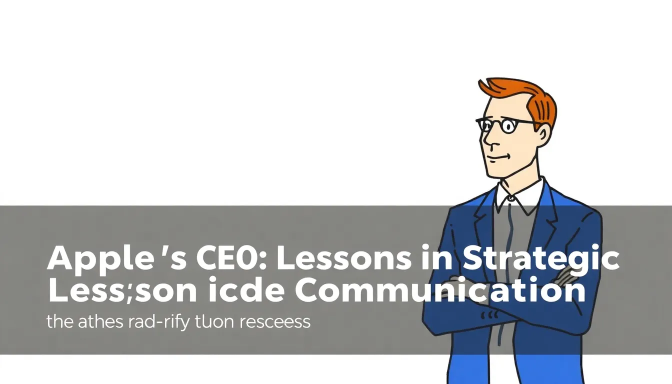 APPLE'S CEO TRANSITION: LESSONS IN STRATEGIC COMMUNICATION
