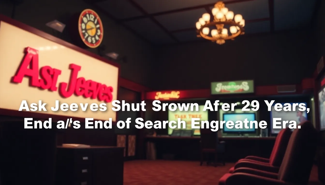 ASK JEEVES SHUTS DOWN AFTER 29 YEARS: END OF SEARCH ENGINE ERA