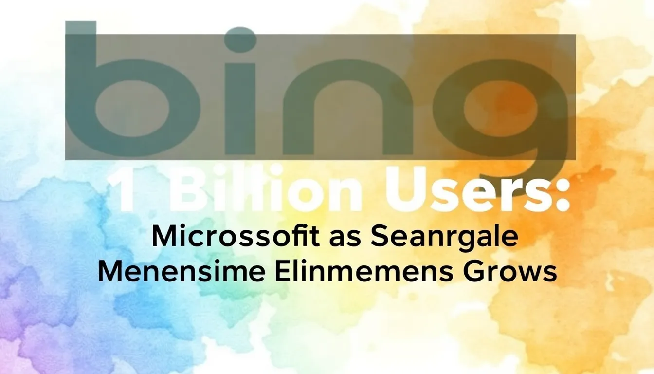 BING REACHES 1 BILLION USERS: MICROSOFT'S SEARCH ENGINE MOMENTUM GROWS