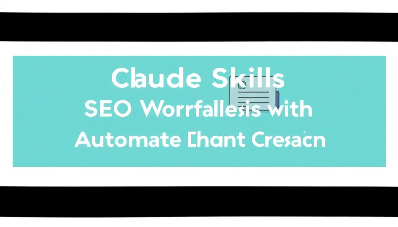 CLAUDE SKILLS TRANSFORM SEO WORKFLOWS WITH AUTOMATED CONTENT CREATION