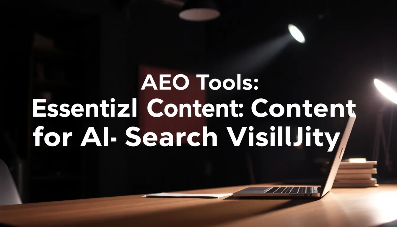 ESSENTIAL AEO TOOLS: OPTIMIZING CONTENT FOR AI SEARCH VISIBILITY