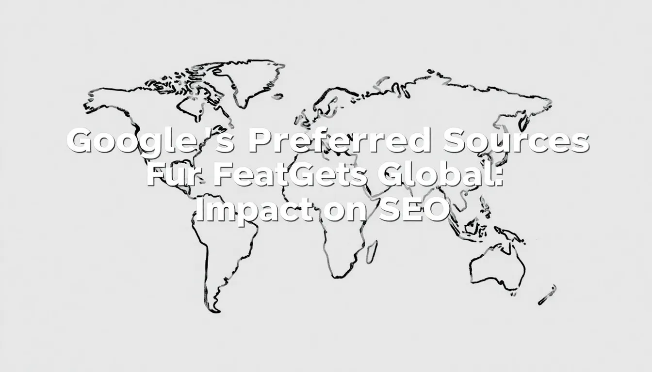 GOOGLE'S PREFERRED SOURCES FEATURE GOES GLOBAL: IMPACT ON SEO