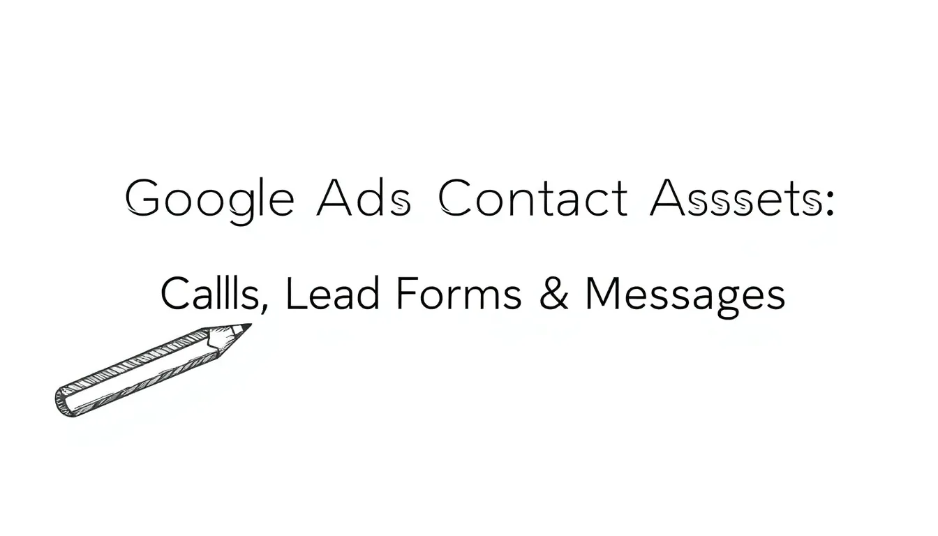 GOOGLE ADS CONTACT ASSETS: CALLS, LEAD FORMS & MESSAGES